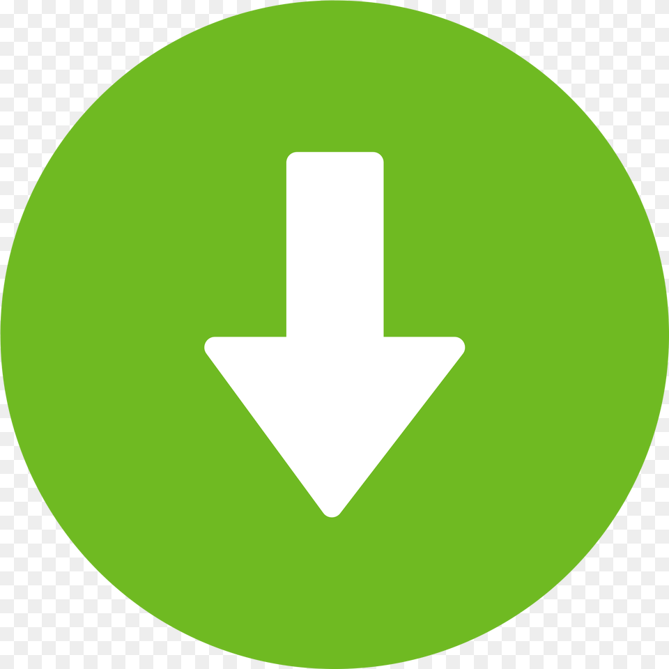 Download Icon Vertical, Green, Disk, Symbol, Sign Png Image