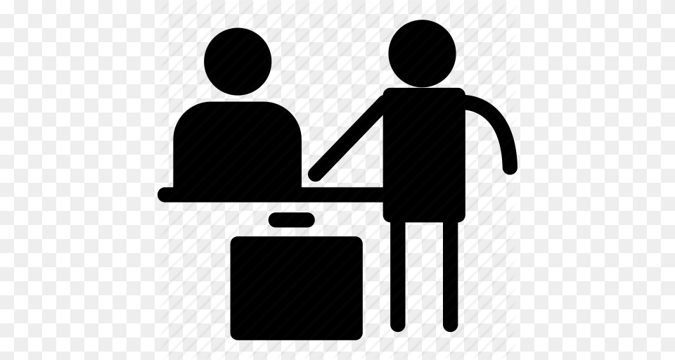 Download Icon Receptionist Clipart Receptionist Computer Icons, Architecture, Building, Silhouette, Bag Free Png
