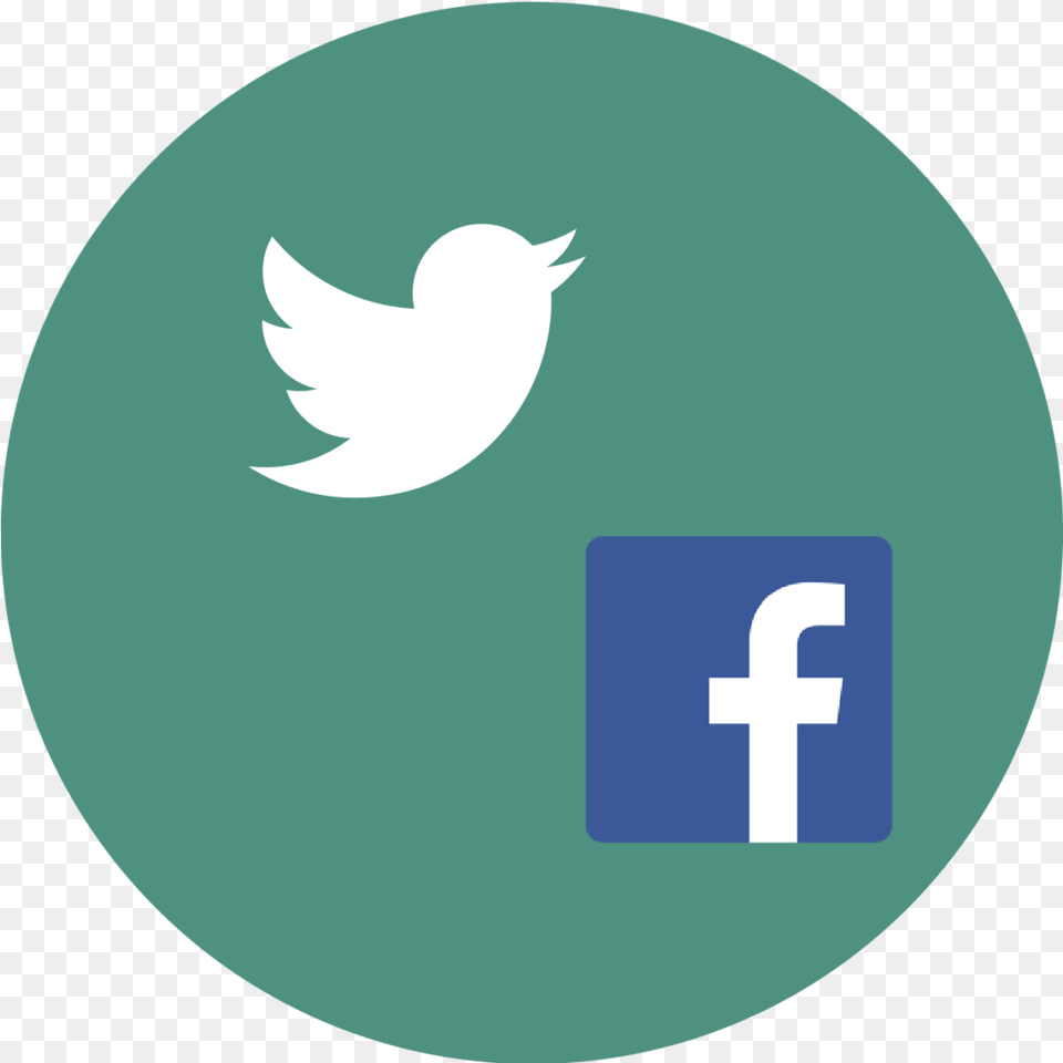 Icon With The Facebook And Twitter Logos Twitter Twitter App Logo Free Png Download