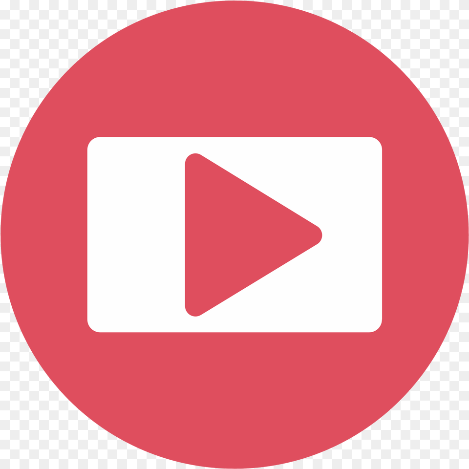 Download Icono Play Youtube Icon Image With No Medium Social Media Network, Sign, Symbol, Disk, Road Sign Free Transparent Png