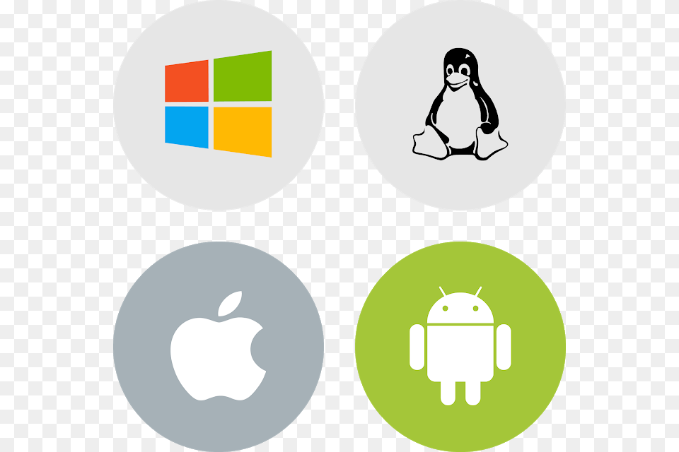 Download Icons Windows Linux Android Mac Svg Eps Download Our Free Mobile App, Animal, Bird, Penguin, Logo Png