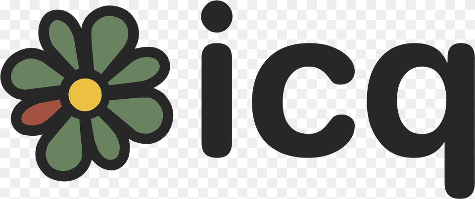Icq Logo Image With Icq, Text, Art, Graphics, Floral Design Free Png Download