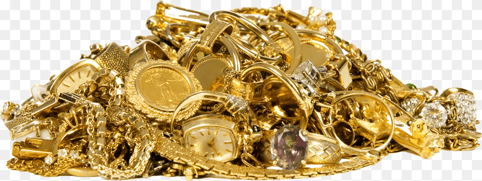 Download If We Can Resell Your Old Jewellery May Be Able Pile Of Gold Jewelry, Person, Cream, Dessert, Food Png