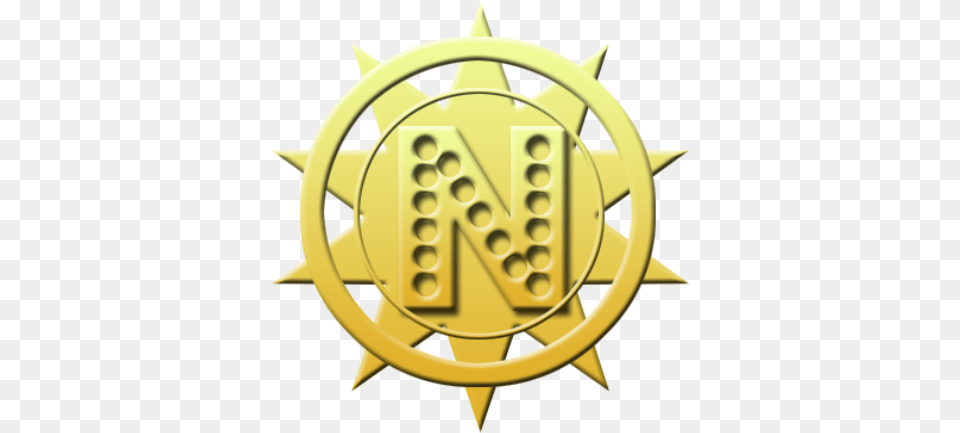 Download Illustration Of Logo North Arrow Logo Full Emblem, Badge, Symbol, Gold, Ammunition Free Png