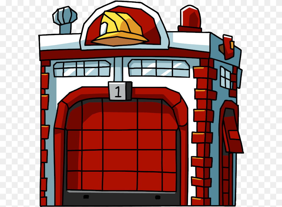 Download Fire Station Cartoon Full Size Fire Station Clipart, Arch, Architecture, Indoors, Garage Png Image
