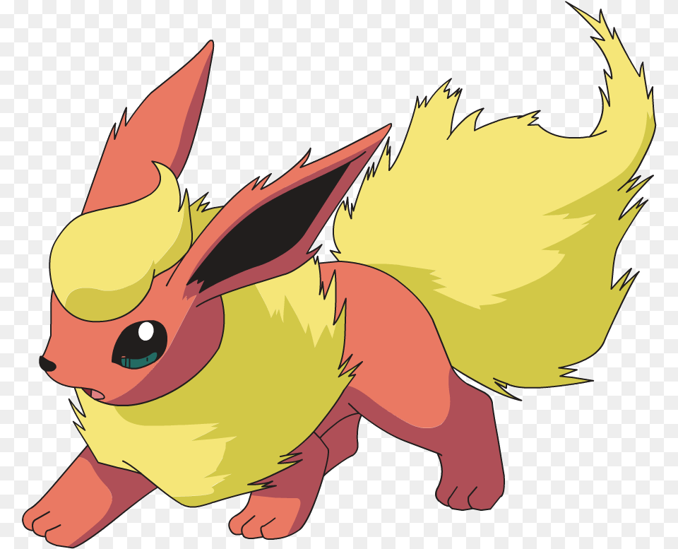 Download Image Flareon Ag Anime Pok Mon Celebrity Red Fire Pokemon Dog, Animal, Fish, Sea Life, Shark Png