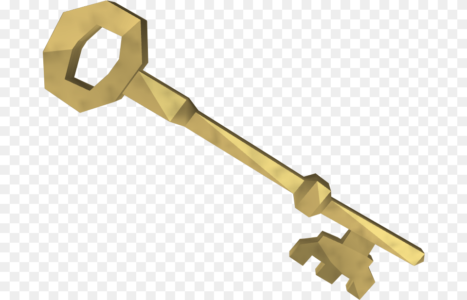 Image Key Detail Runescape Golden Key Transparent, Mace Club, Weapon Free Png Download