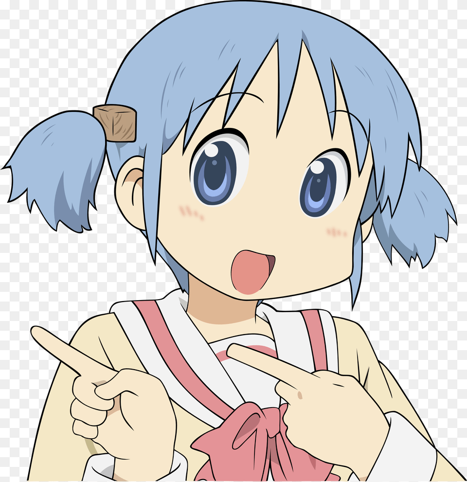 Download Image Report Anime Nichijou, Book, Comics, Publication, Baby Png