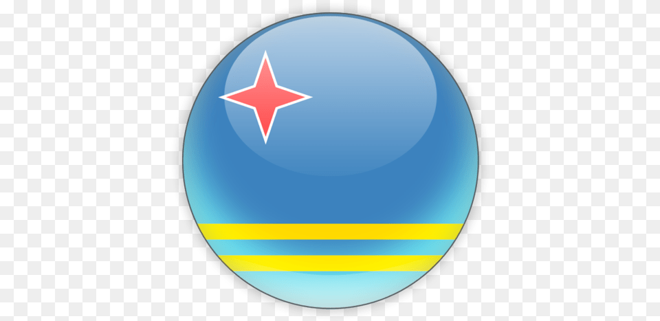 Image Report Aruba Flag Round, Sphere, Disk, Symbol, Astronomy Free Png Download