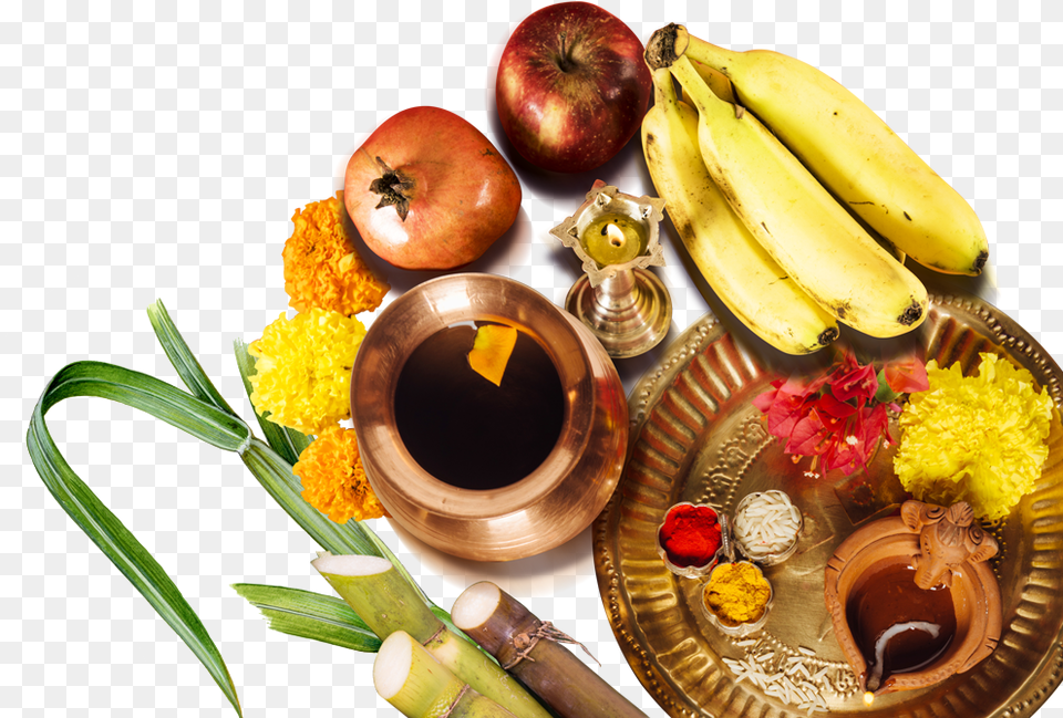 Download Images Pooja Thali, Banana, Food, Fruit, Plant Free Transparent Png