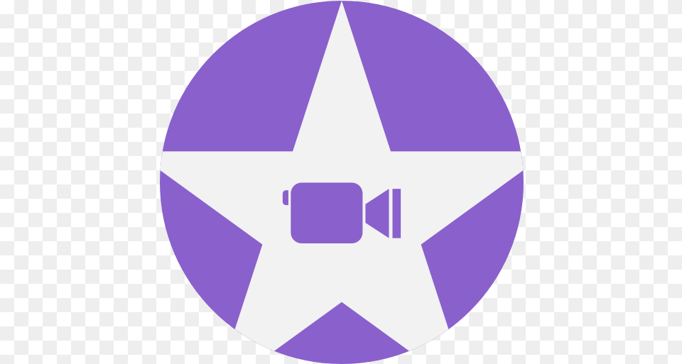 Download Imovie Icon Imovie Icon, Star Symbol, Symbol, Disk Free Transparent Png