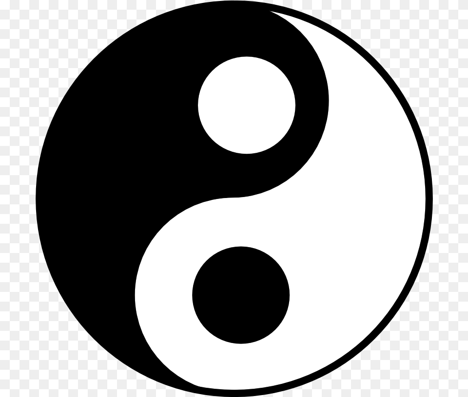Download In Class Activity Ying Yang Circle Image With Yin And Yang, Number, Symbol, Text, Astronomy Free Transparent Png