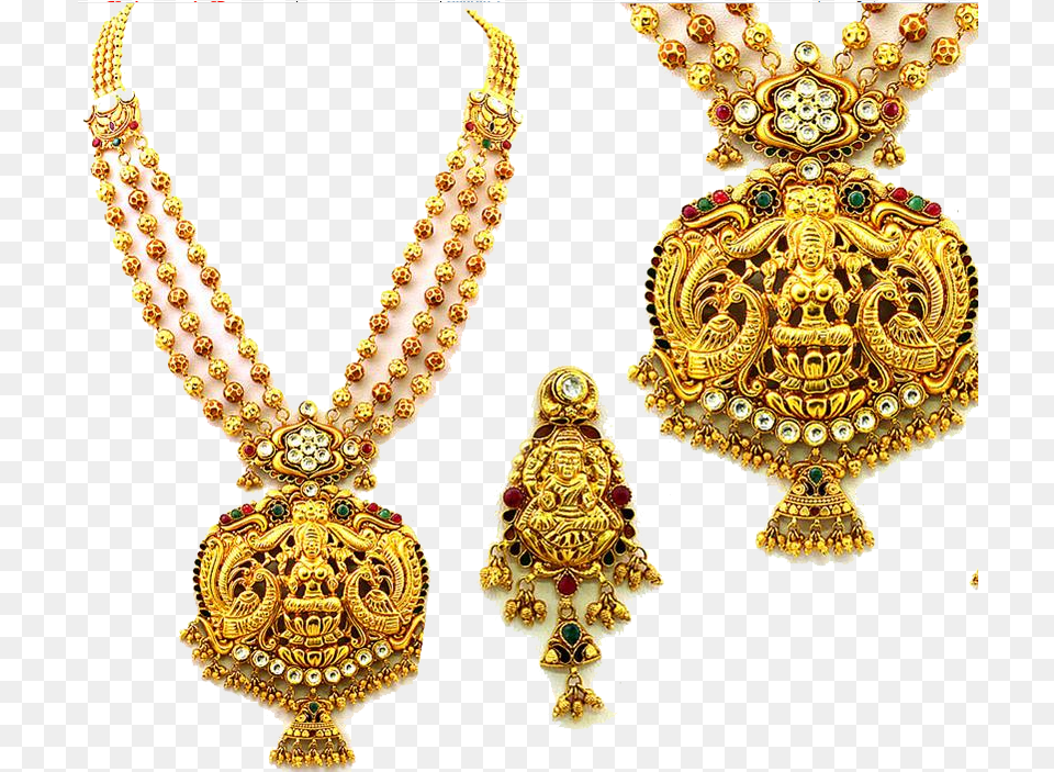 Download Indian Jewellery Image 269 Gold Jewellery Design, Accessories, Jewelry, Necklace, Earring Free Png