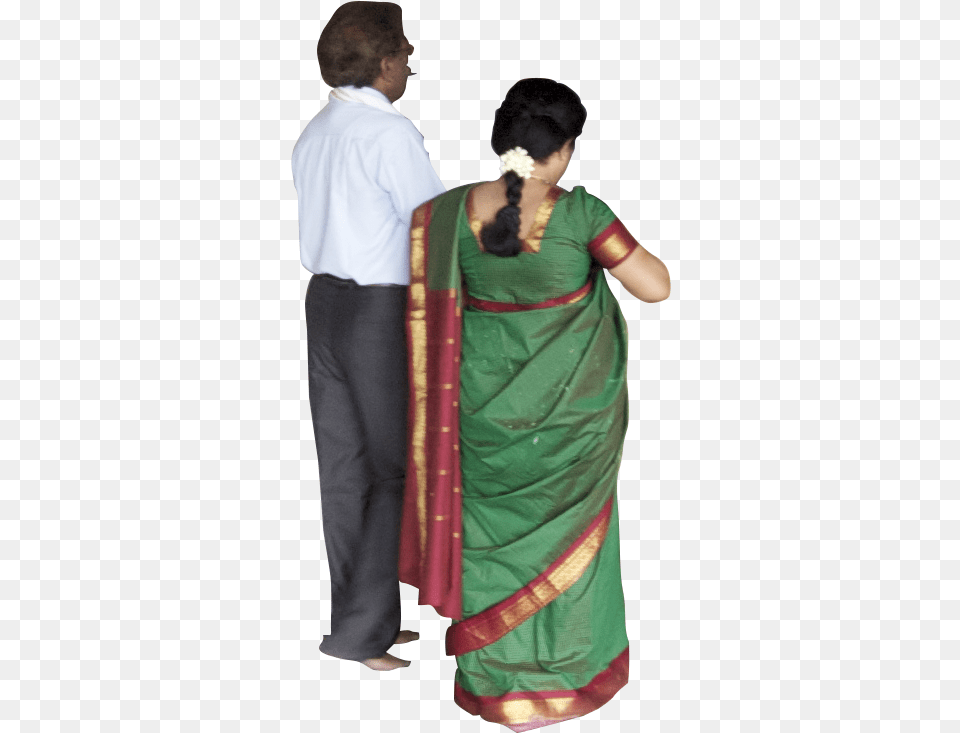Download Indian People Indian People Walking Indian People File, Clothing, Sari, Adult, Female Free Png
