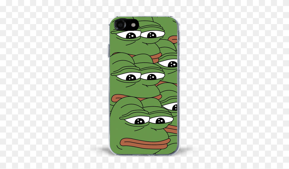 Download Iphone 7 Sad Pepe Pattern Case Iphone 7 Sad Pepe Fictional Character, Electronics, Mobile Phone, Phone, Face Png