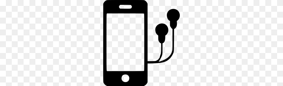 Iphone With Headphones Clipart Apple Earbuds Headphones, Electronics, Mobile Phone, Phone Free Png Download