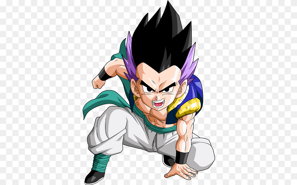 Download Is The Fused Form Of Goten And Dragon Ball Z Gotenks, Book, Comics, Publication, Person Free Png