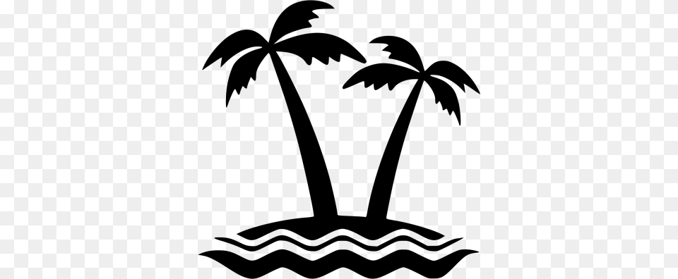 Download Island Image And Clipart, Palm Tree, Plant, Tree, Stencil Free Transparent Png