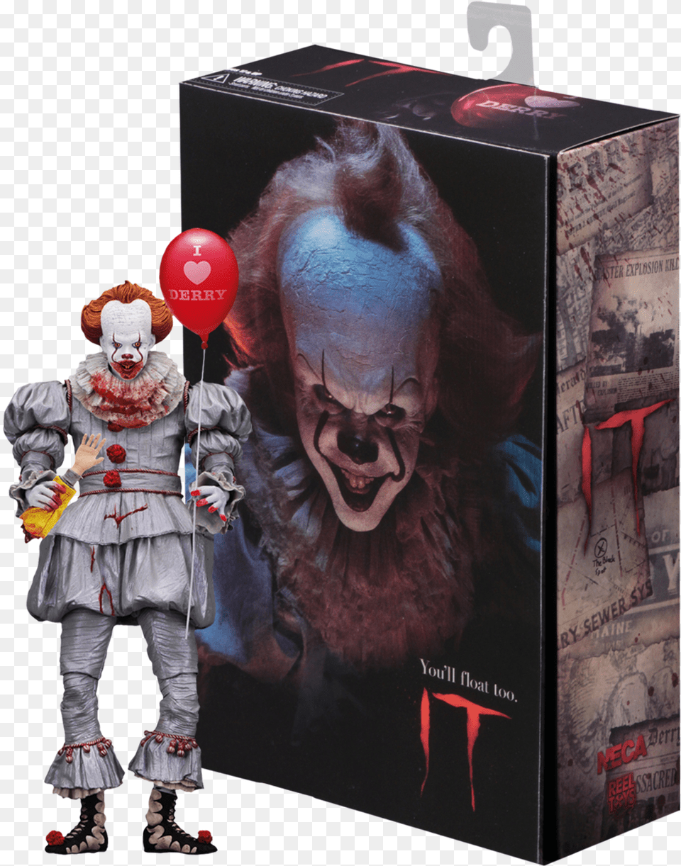 Download It Neca Ultimate Pennywise Image With No Neca Pennywise I Heart Derry, Baby, Person, Adult, Female Free Transparent Png