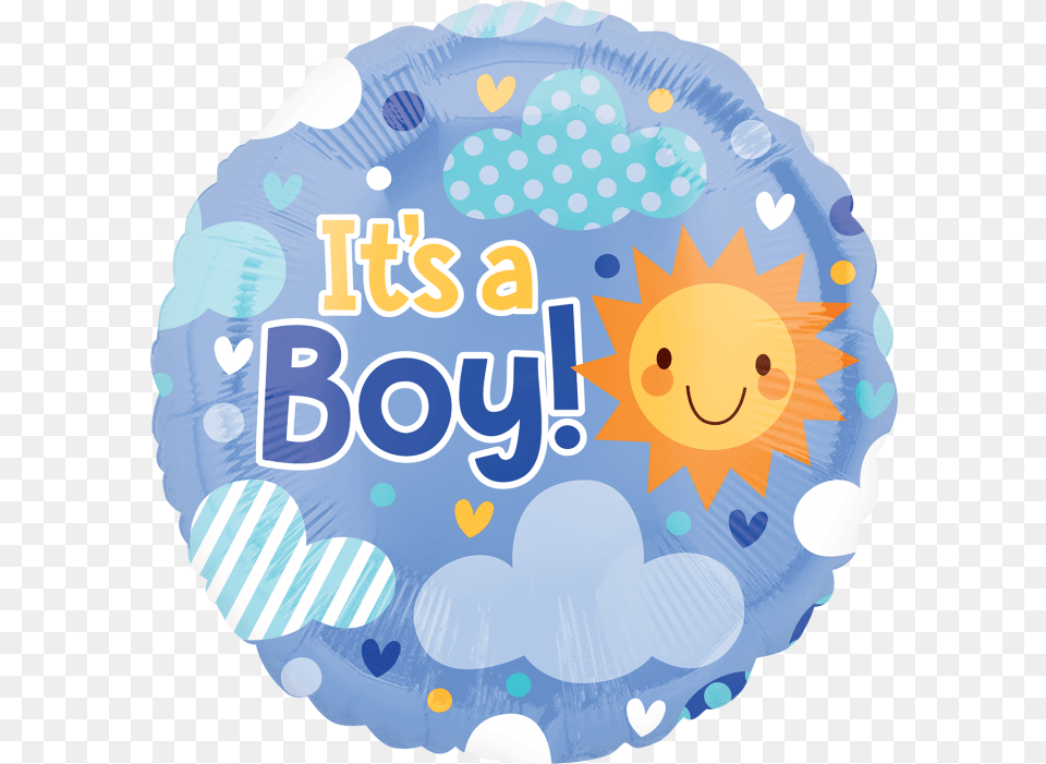 Download Itsa Baby Boy With Welcoming New Baby Boy, Badge, Birthday Cake, Cake, Cream Png Image