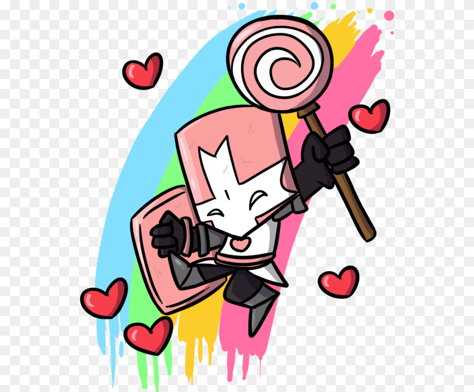 Download Iu0027m This Lovely Dude Pink Knight In Castle Crashers, Food, Sweets, Candy, Baby Free Transparent Png
