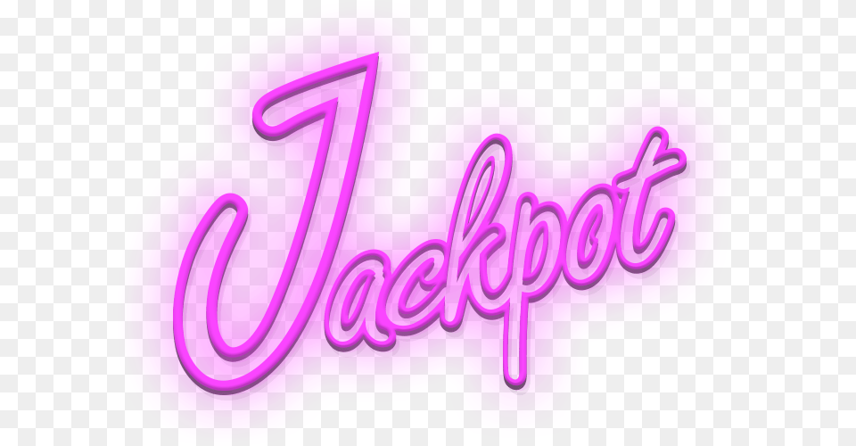 Jackpot Logo Transparent Jackpot Logo, Purple, Text, Light, Symbol Free Png Download