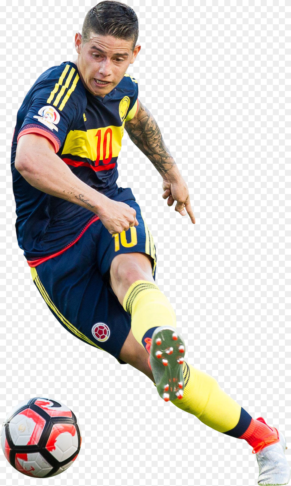 Download James Rodriguez Render Kick Up A Soccer Ball Football Boot, Sport, Soccer Ball, Sphere, Person Free Png