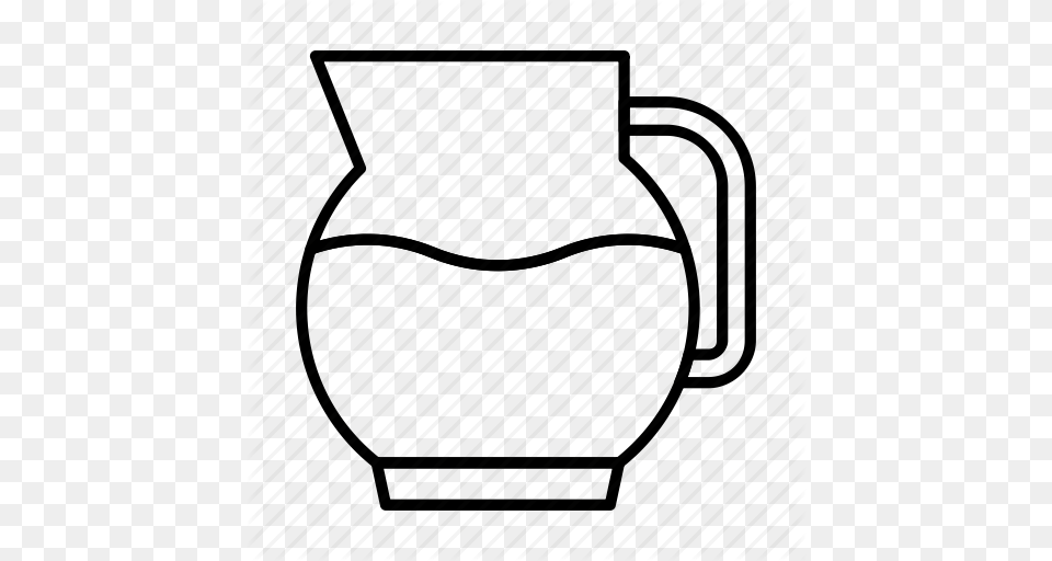 Download Jar Of Water Black And White Clipart Jar Pitcher Clip Art, Jug, Pottery, Vase, Water Jug Free Transparent Png