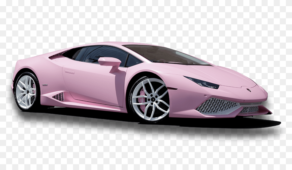 Download Jeffree Star Lamborghini Huracan With No Jeffree Star Pink Lambo, Wheel, Vehicle, Transportation, Sports Car Free Png