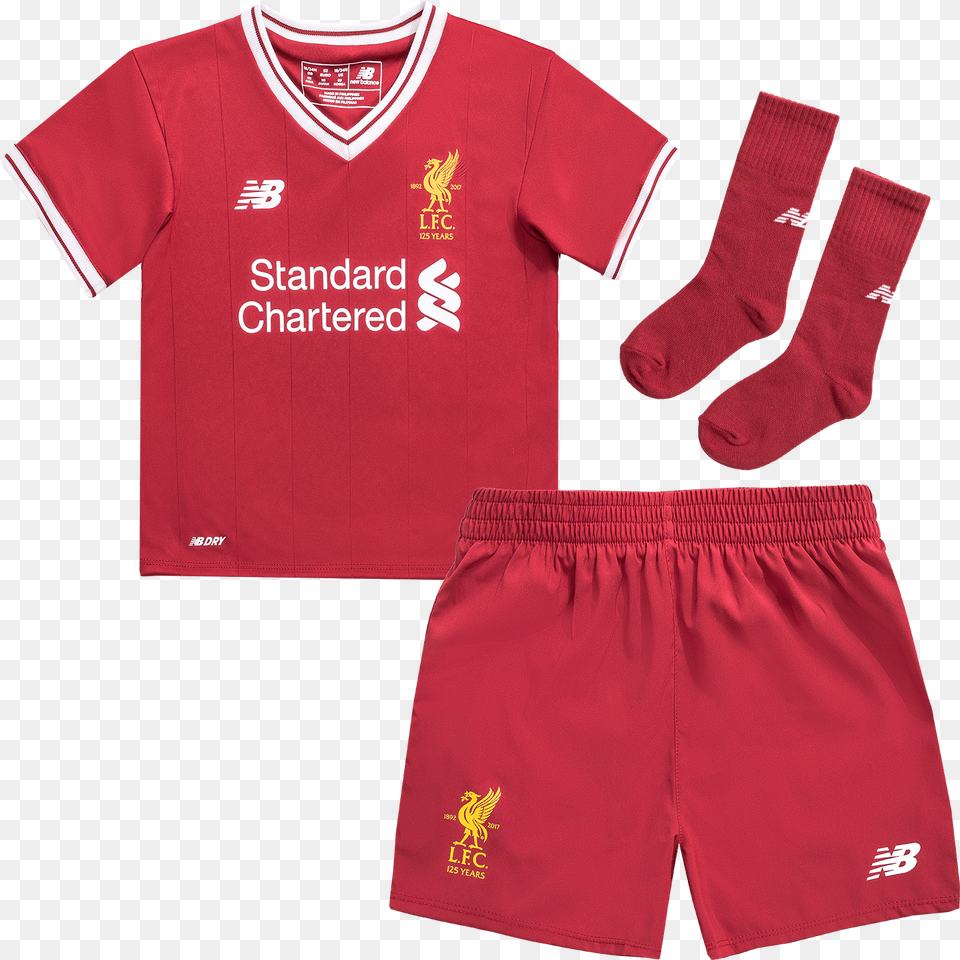 Download Jersey Liverpool Kids, Clothing, Shirt, Shorts, Hosiery Png