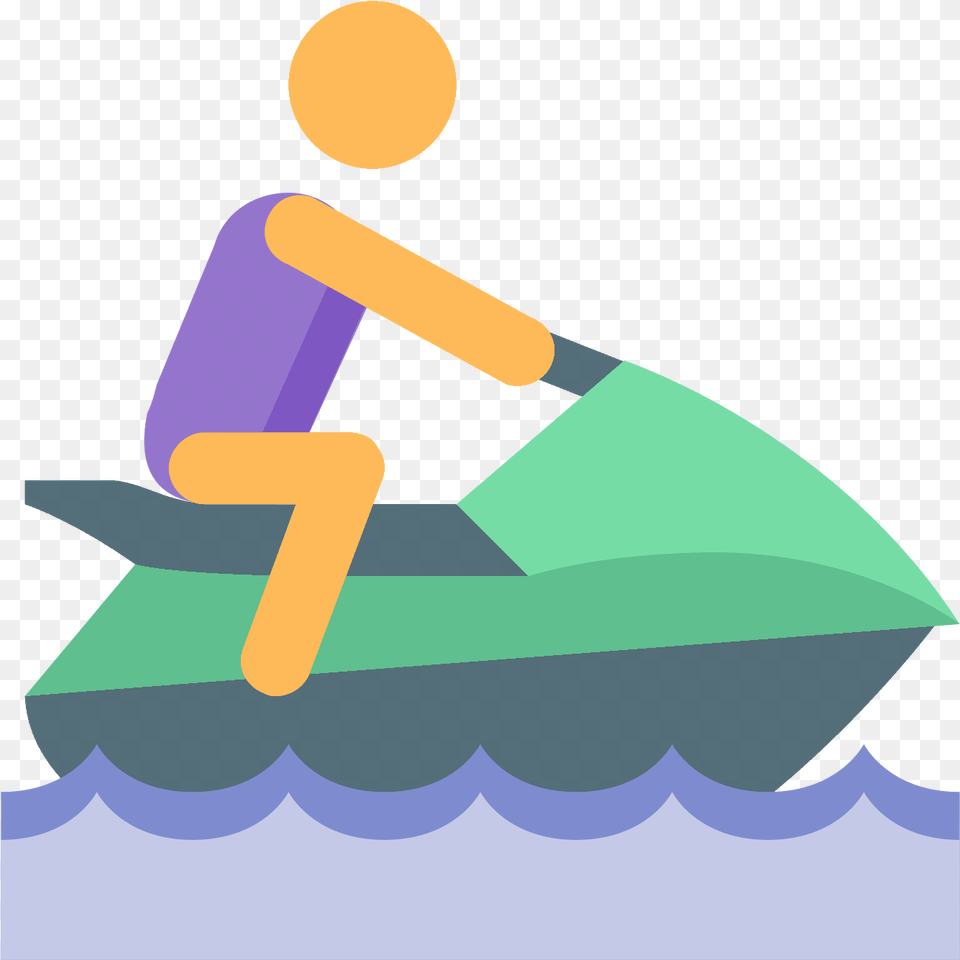 Jet Ski Icon And Iphone Jet Ski Emoji, Water, Leisure Activities, Sport, Water Sports Free Png Download