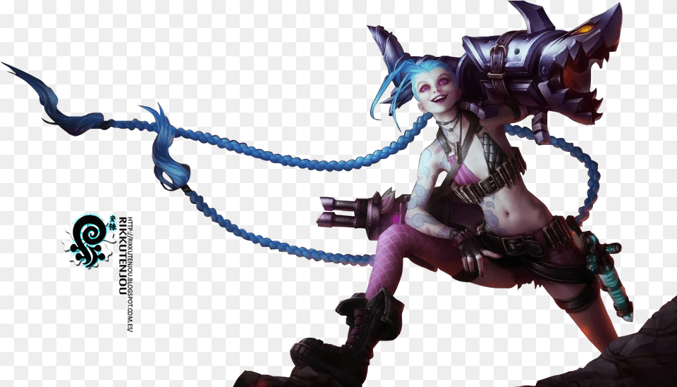 Download Jinx Transparent Background 261 League Of Legends Jinx, Baby, Person, Face, Head Free Png