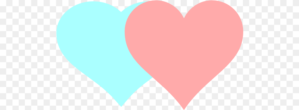 Download Joined Hearts Pink And Blue Clipart For Your App Heart, Balloon Free Transparent Png