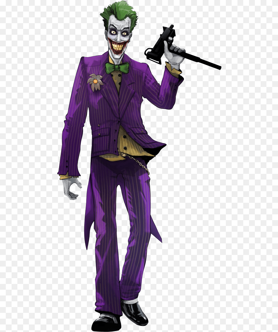 Download Joker For Dc Comics Joker, Clothing, Costume, Person, Adult Free Png