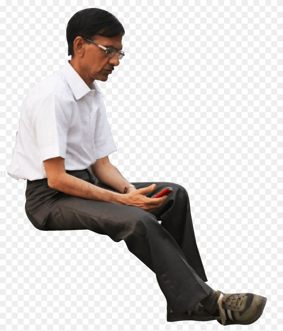 Download Jugaad Render Man Sitting Person Sitting Transparent Background, Male, Shoe, Footwear, Clothing Free Png