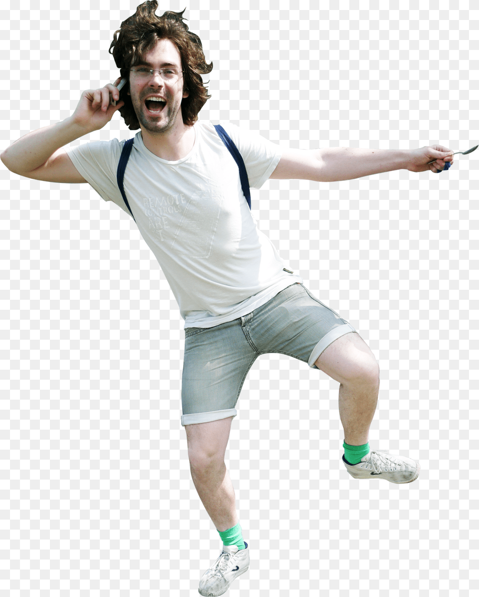 Download Jumping Transparent Background People Happy People Jumping, Shorts, Person, Hand, Finger Png Image