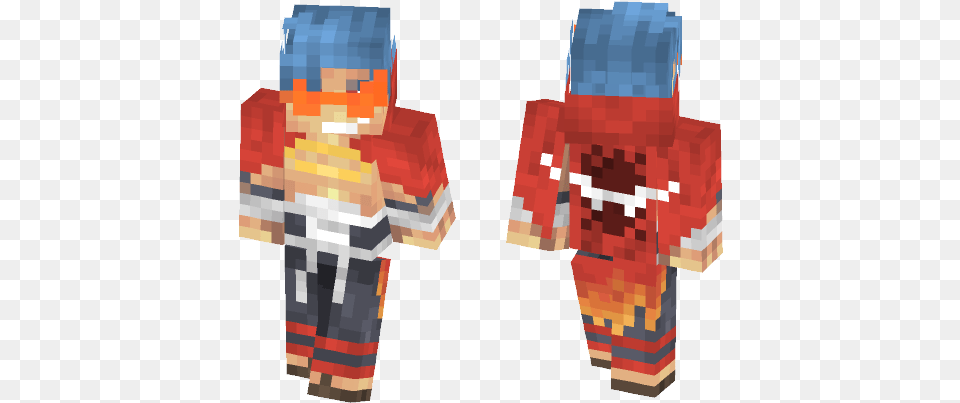 Kamina Gurren Lagann Minecraft Skin For Minecraft Dragon Ball Vegeta, Clothing, Dress, Fashion, Formal Wear Free Png Download