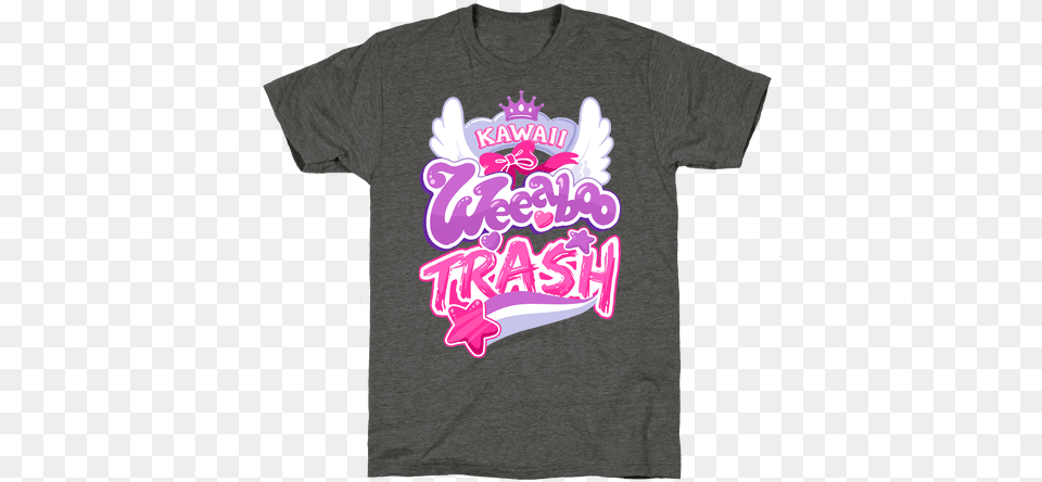 Download Kawaii Weeaboo Trash Anime Anime, Clothing, T-shirt, Shirt Free Transparent Png