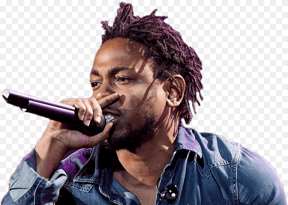 Kendrick Lamar Transparent, Solo Performance, Person, Performer, Microphone Free Png Download