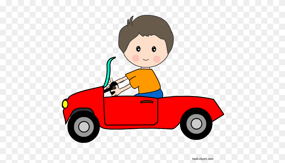 Download Kid Driving A Red Car Clipart Car Clipart For Kids, Face, Head, Person, Baby Free Transparent Png