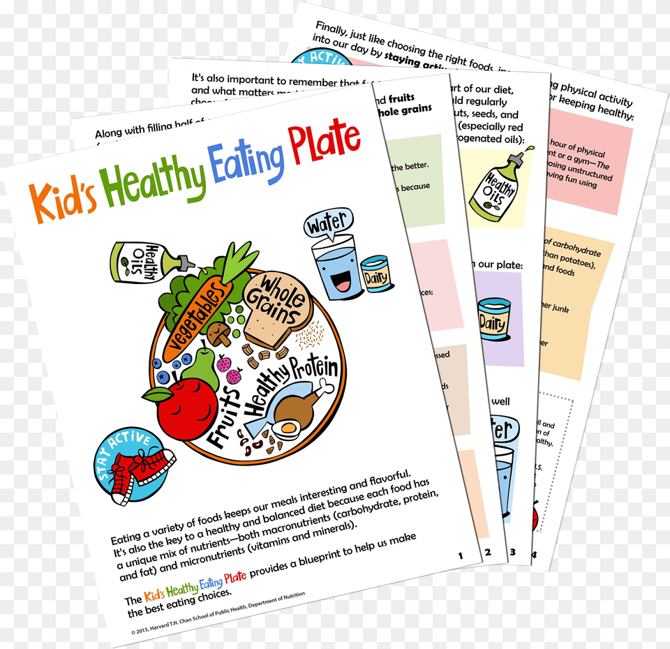 Download Kid S Healthy Eating Plate Guide Healthy Diet, Advertisement, Poster, Business Card, Paper Png Image