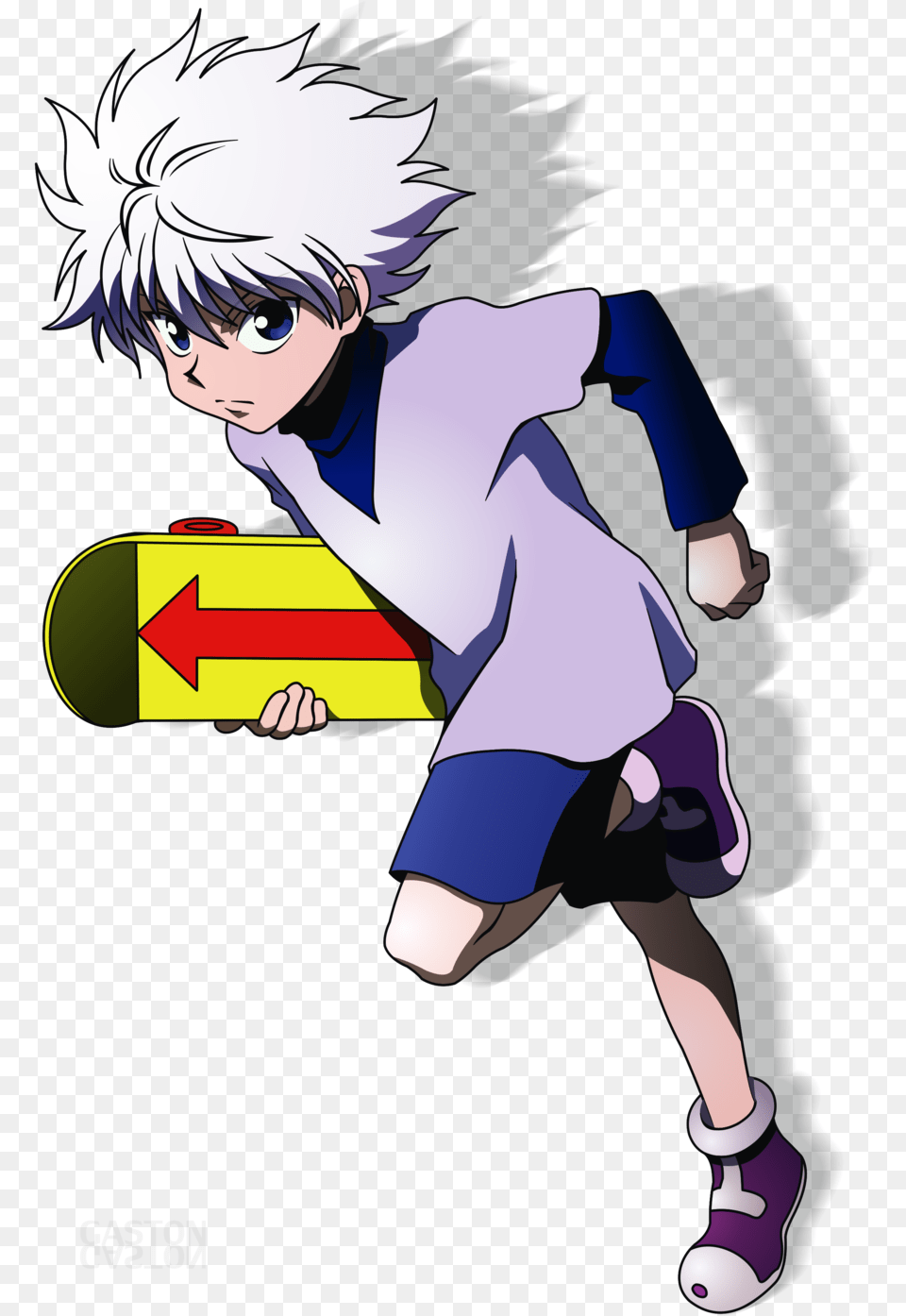 Download Killua Transparent Style Transparent Killua, Book, Comics, Publication, Baby Png