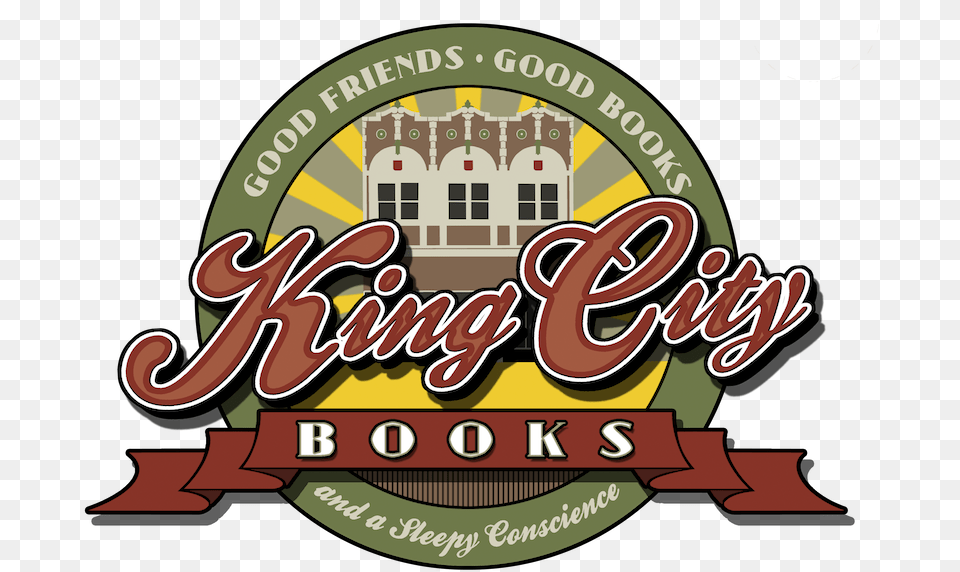 Download King City Books Logo Booger Words Label, Architecture, Building, Factory, Scoreboard Png