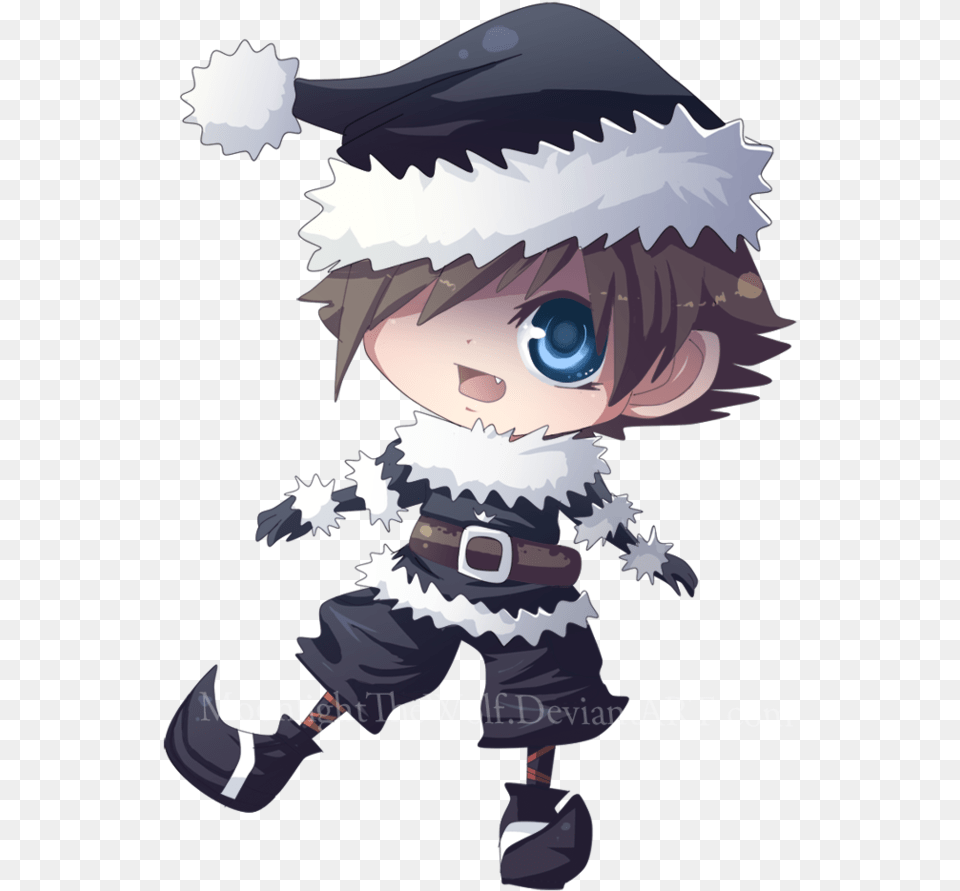 Download Kingdom Hearts Ii Kingdom Hearts Christmas Sora Kingdom Hearts Halloween Santa Sora, Book, Comics, Publication, Baby Free Transparent Png