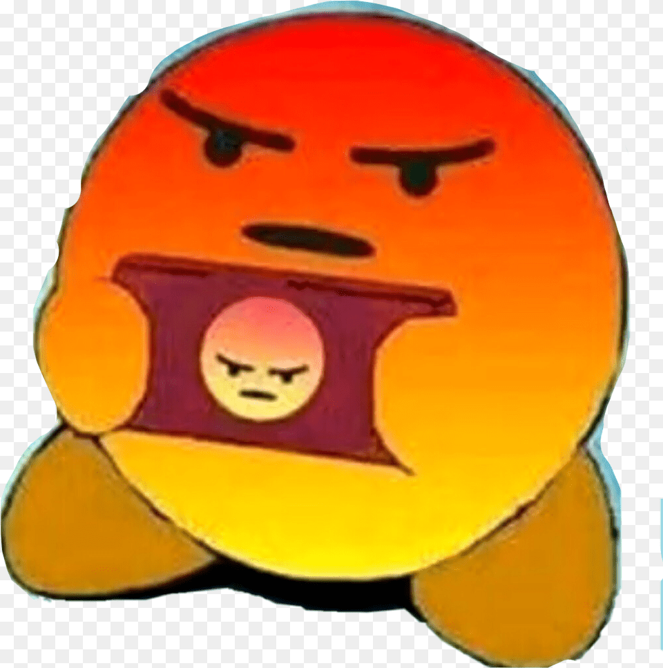Kirby Mad Triggered Funny Red Memes Angry Angry Kirby Meme, Ball, Rugby, Rugby Ball, Sport Free Png Download