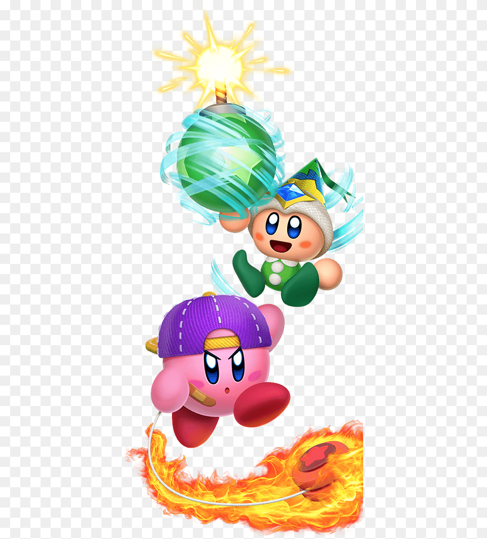 Download Kirby Star Allies Play Modes Leaf Kirby Full Kirby Star Allies Poppy Bros Jr, Baby, Face, Head, Person Free Png