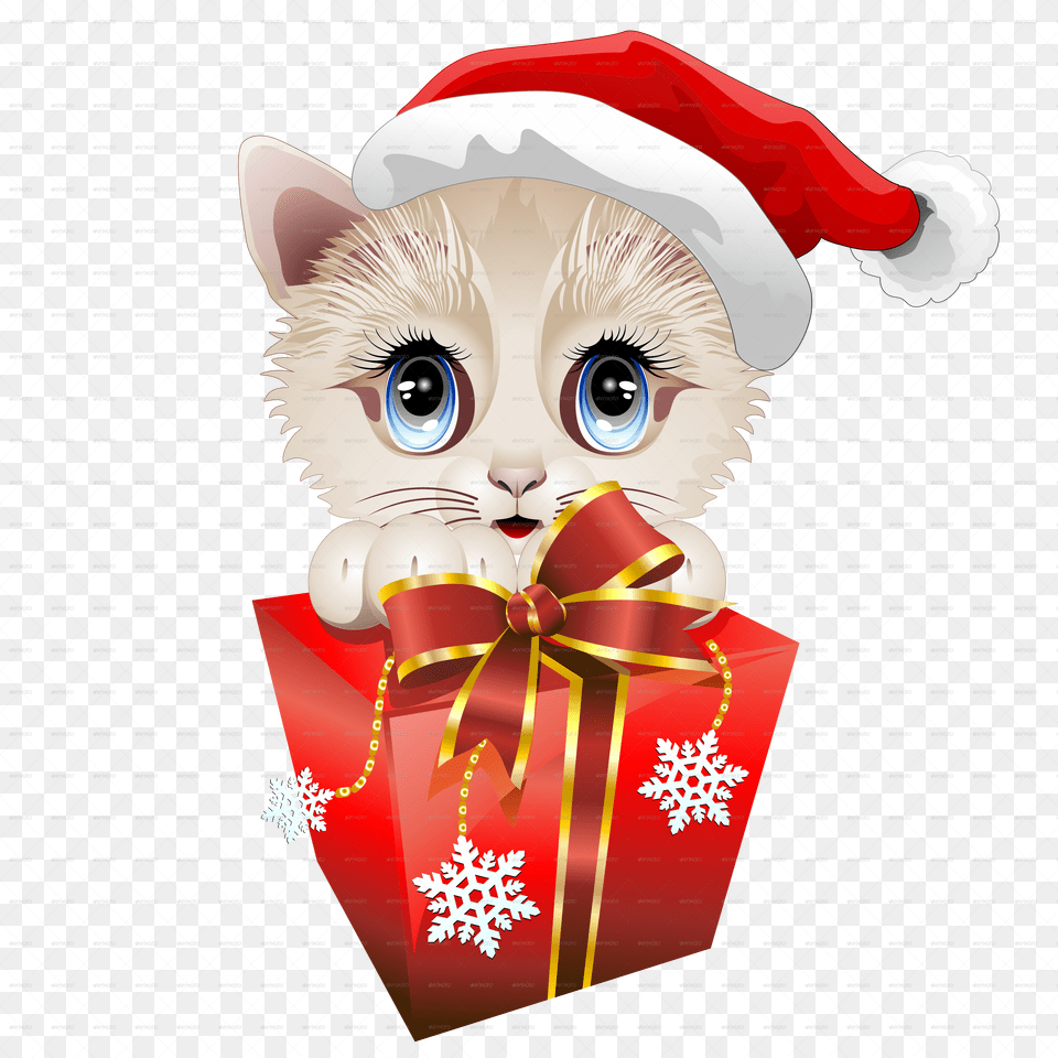 Kitten Clipart Christmas Santa Kittens, Baby, Person Free Png Download