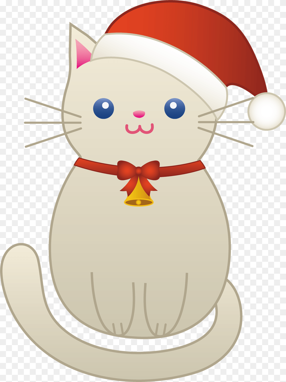 Kittens Clipart Christmas Santa Cute Christmas Clip Art Christmas Cat, Nature, Outdoors, Winter, Snow Free Png Download
