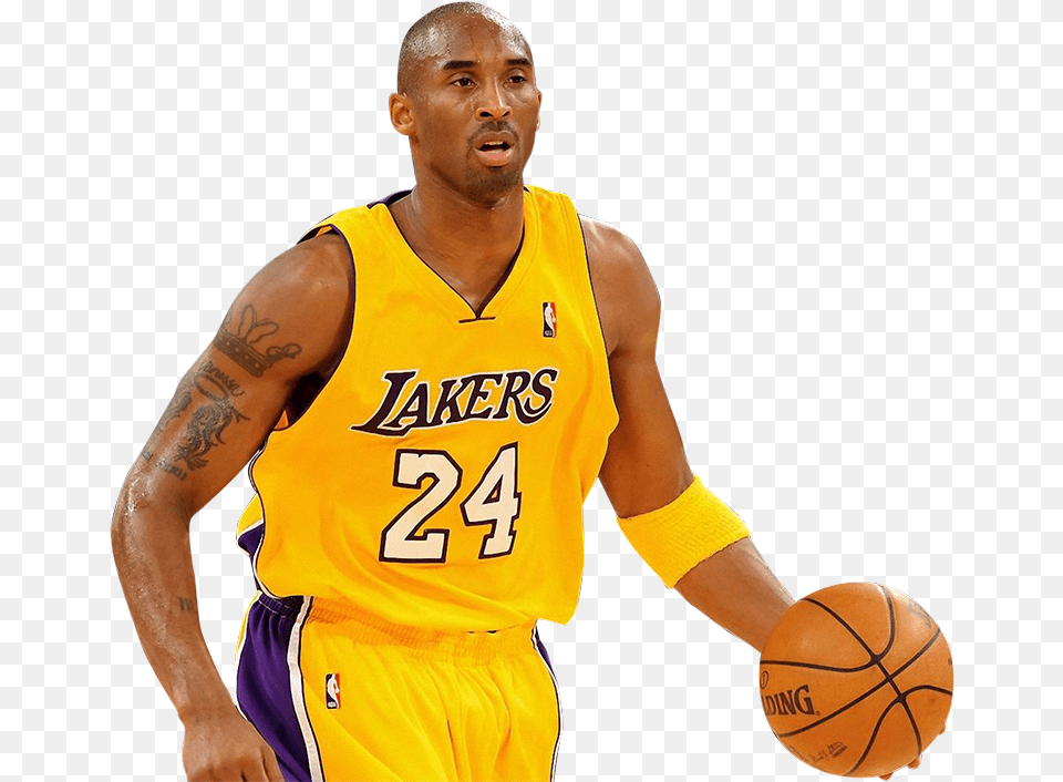 Download Kobe Bryant No Background Kobe Basketball Kobe Bryant Dribbling, Ball, Basketball (ball), Sport, Adult Free Png