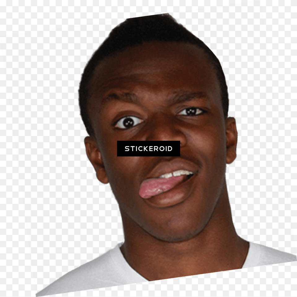 Download Ksi Tongue With No Male, Adult, Person, Neck, Man Png Image